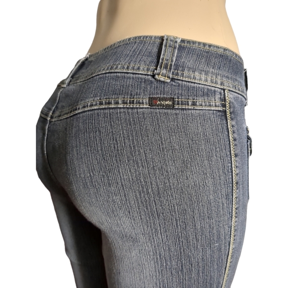 Angels Designer Flare Die Blue Jeans Size 7. - Picture 3 of 16